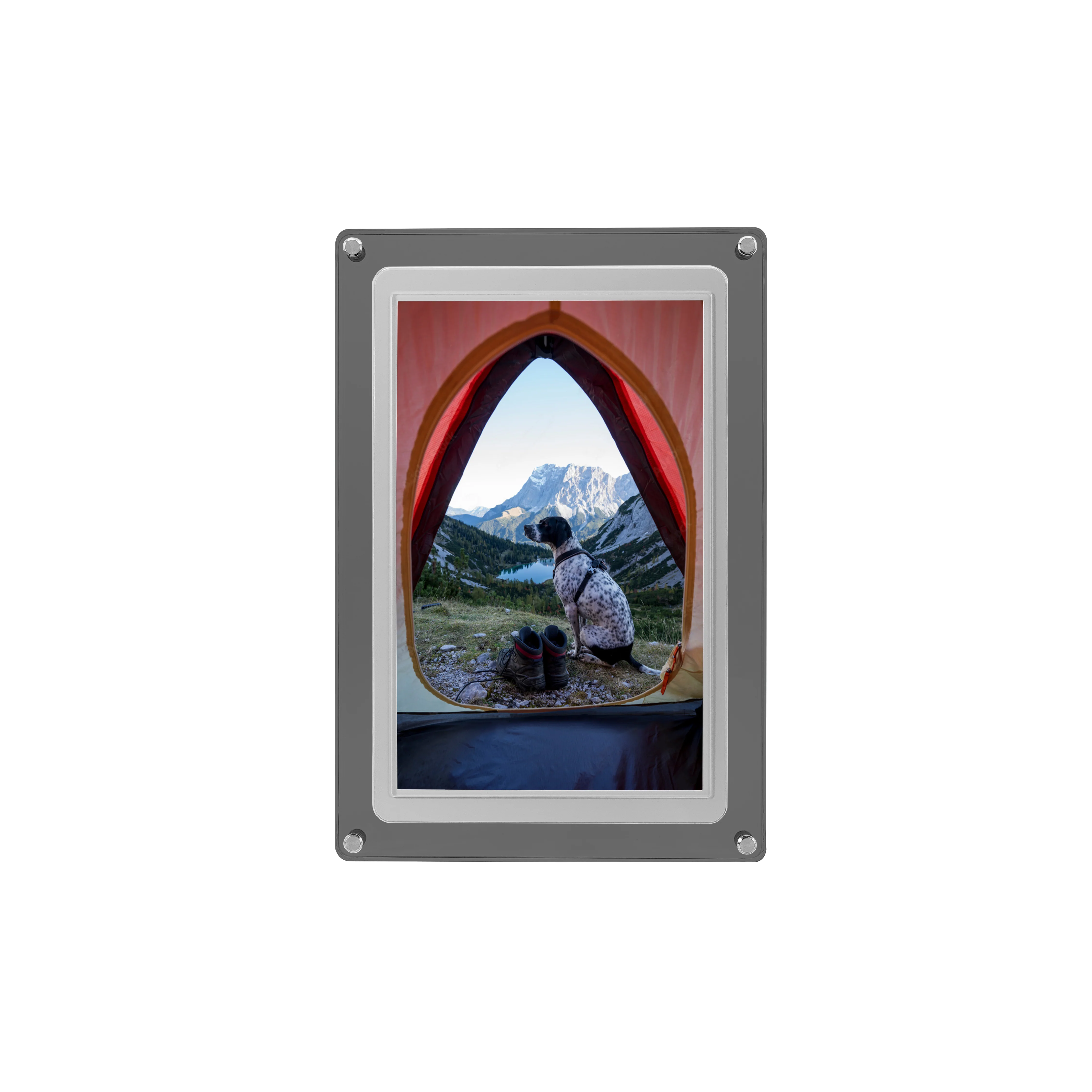 MNDPF101CLR 10.1" Smart Photo Frame with Frameo (White/Smoke) - Image 3