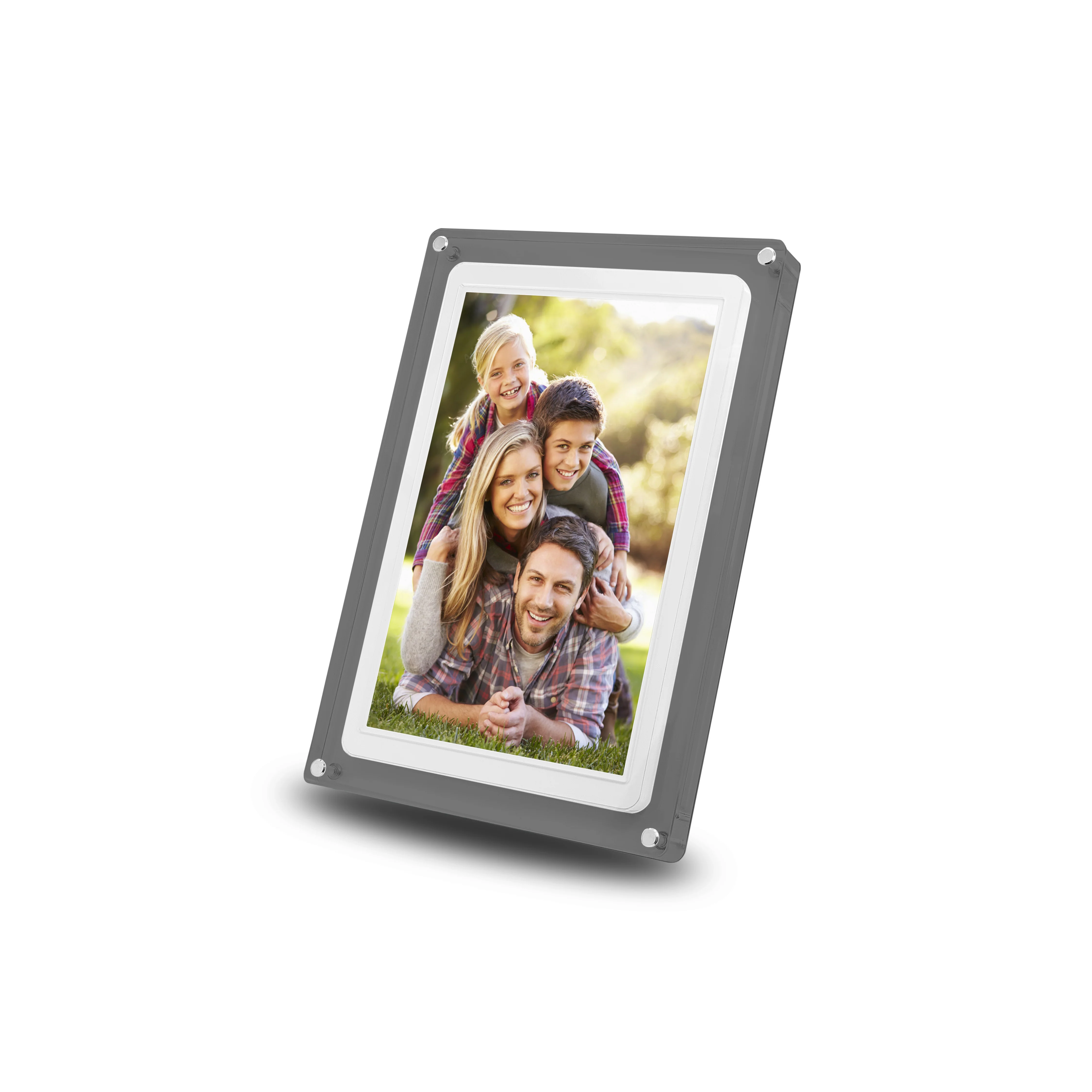 MNDPF101CLR 10.1" Smart Photo Frame with Frameo (White/Smoke) - Image 4
