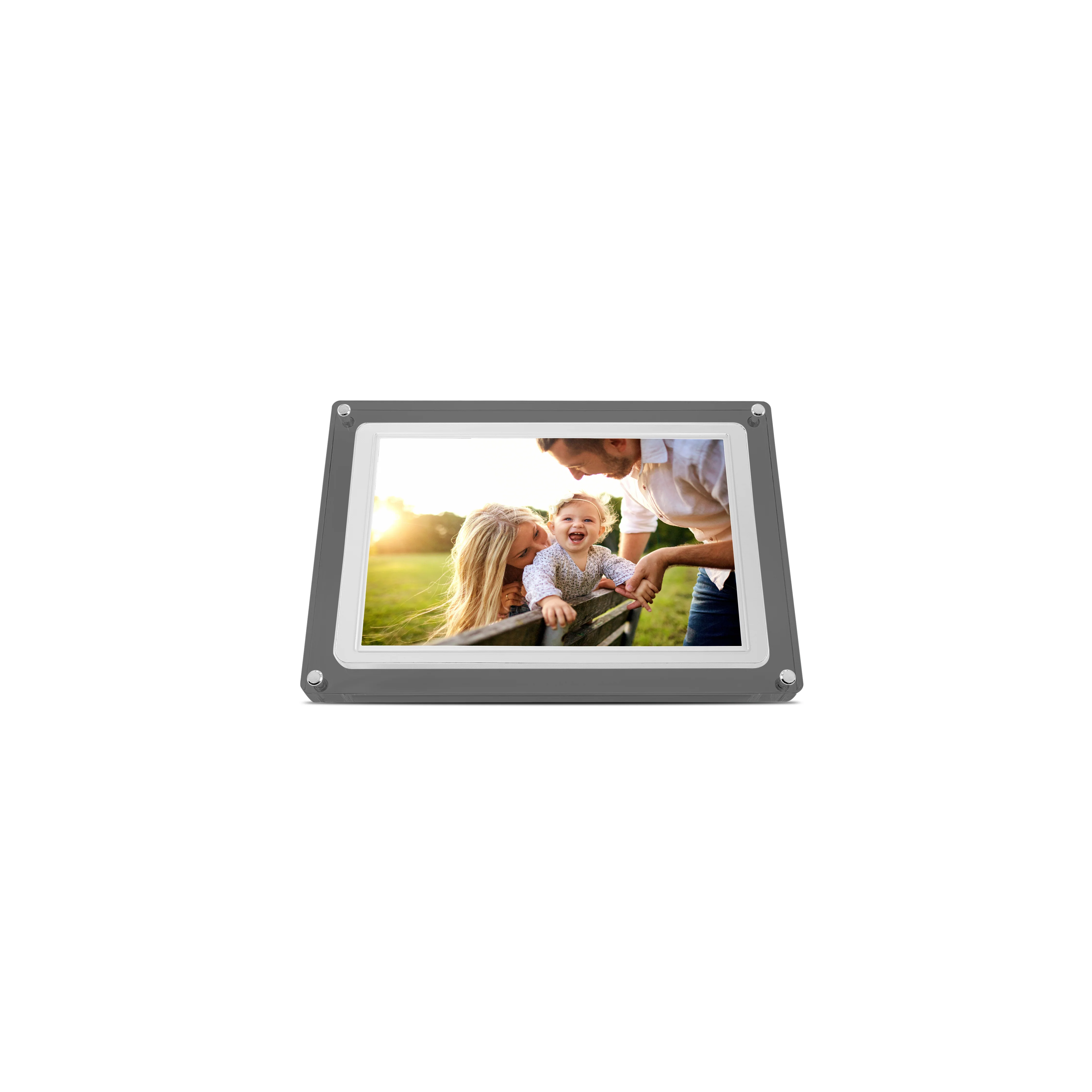 MNDPF101CLR 10.1" Smart Photo Frame with Frameo (White/Smoke) - Image 5