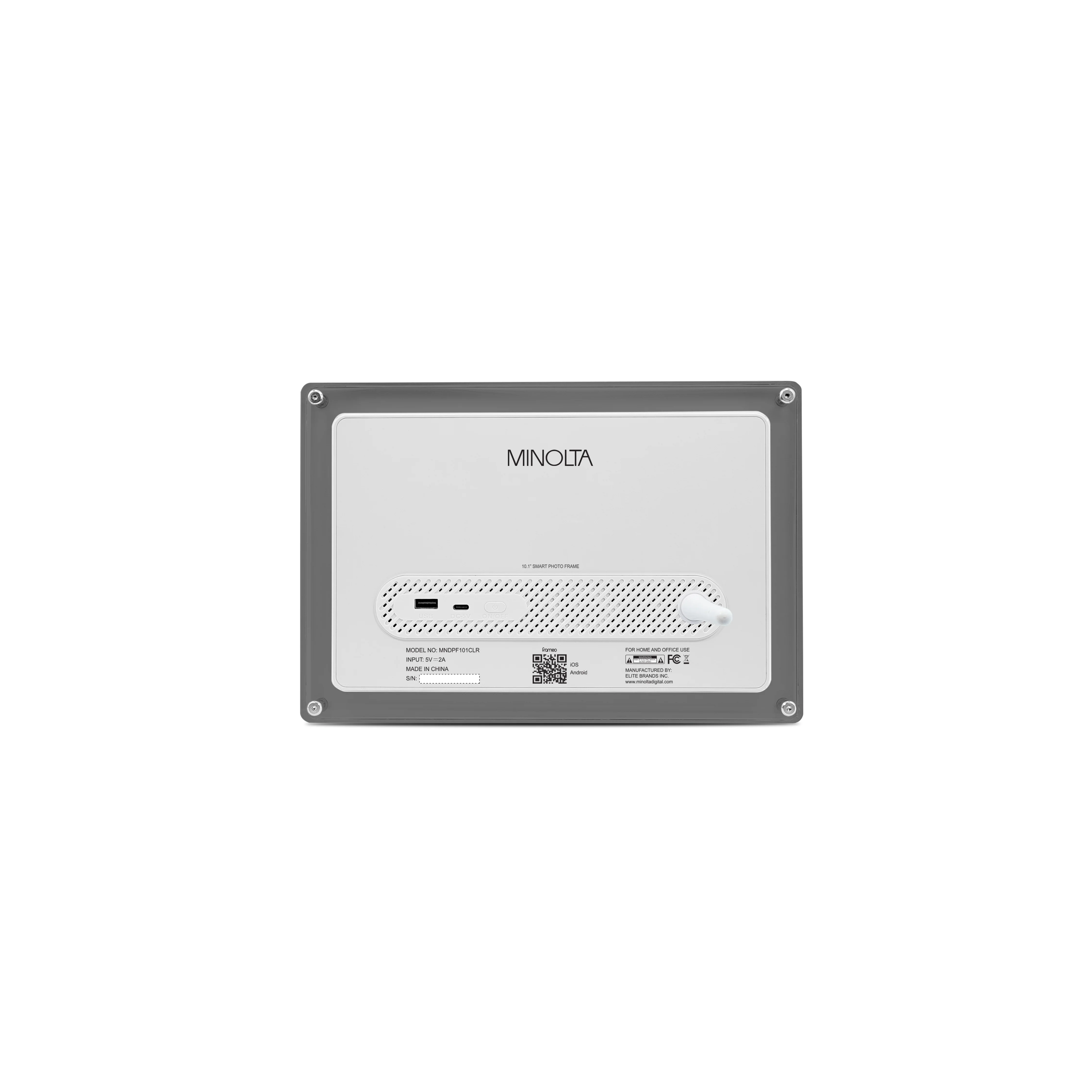 MNDPF101CLR 10.1" Smart Photo Frame with Frameo (White/Smoke) - Image 8