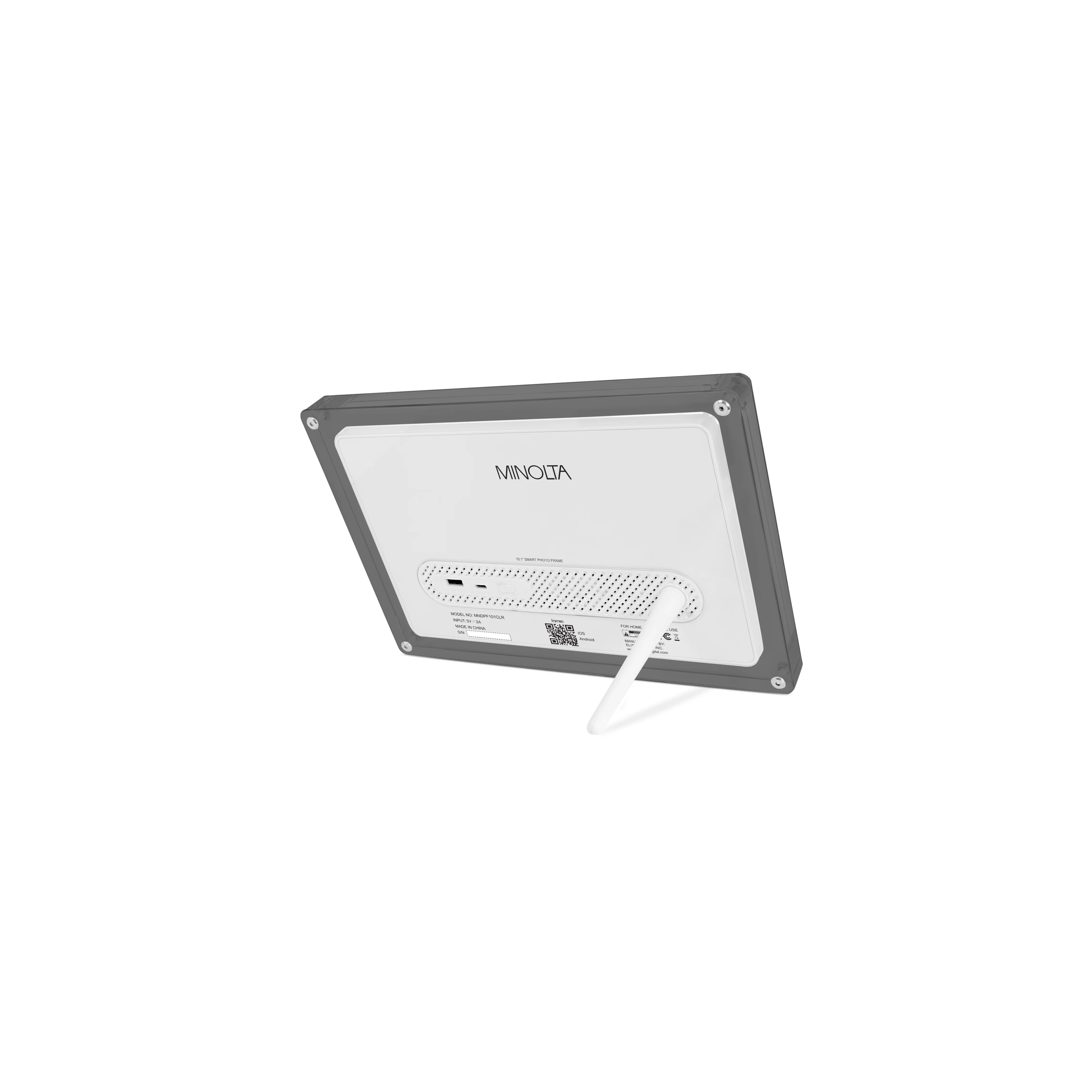 MNDPF101CLR 10.1" Smart Photo Frame with Frameo (White/Smoke) - Image 9