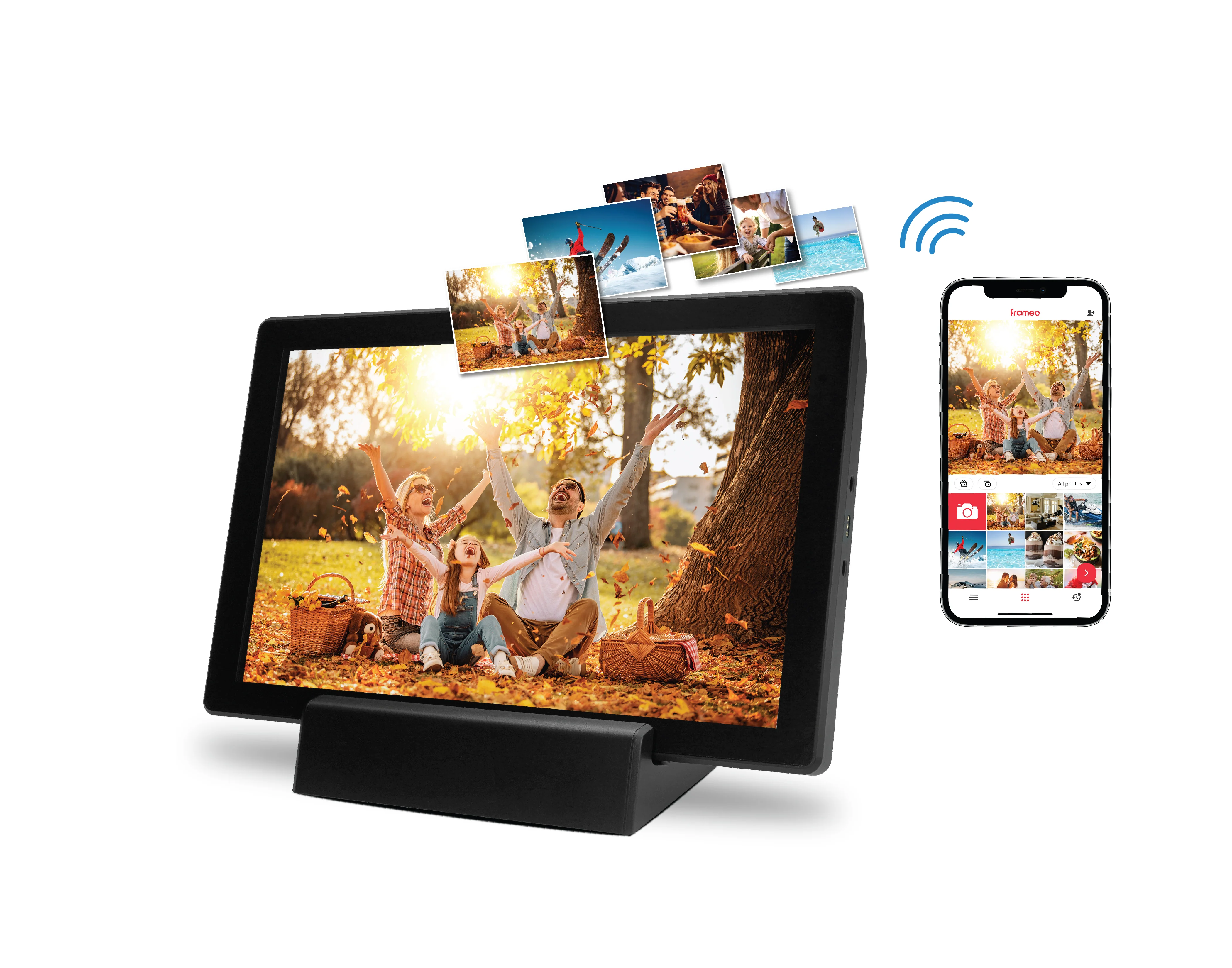 MNDPF101DOCK 10.1" Smart Photo Frame with Frameo (Black) - Image 16